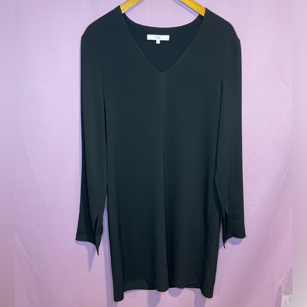 Tibi Crepe Sleeve Midi Dress - 8